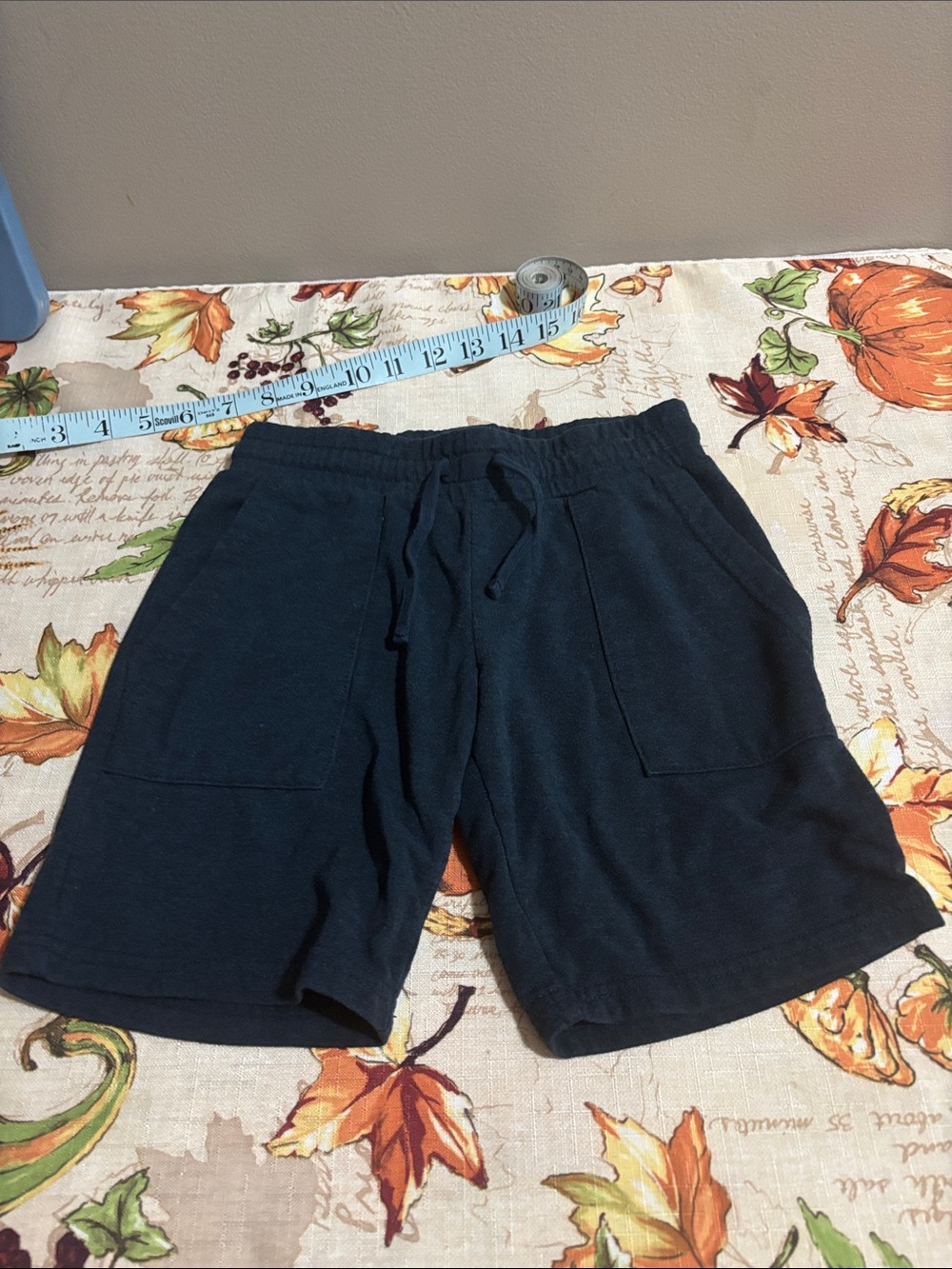 Threads 4 Thought  Navy Drawstring Knit Shorts